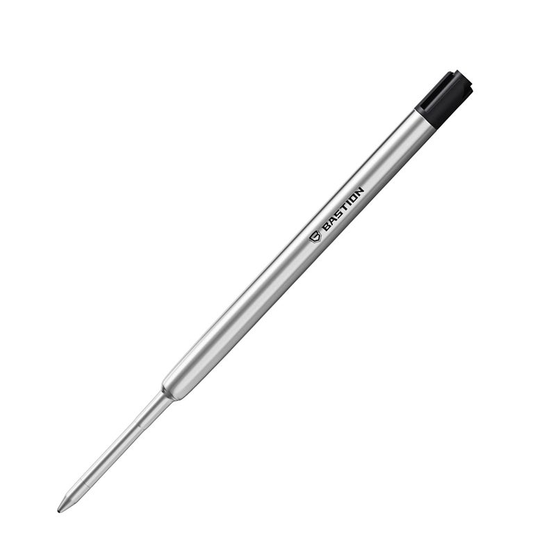 BASTIONÂ® Premium Pen Refill, Deeply Pigmented Ink for All Bastion Bolt Action Pens, Standard Ink Refill w/ 0.55mm Fine Tip for Birthday Gift - Black Gel, 1 Piece - Image 1